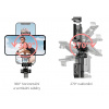 Selfie Tyč Tripod 2v1 Monopod 202 cm Smartphone GoPro + Diaľk. Ovládanie