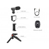 Držák na Telefon, Mikrofon, Mini LED Světlo, Tripod, Smartphone Video Vlog Set Kit Live Stream