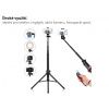 Andoer Foto Statív Selfie Tyč Tripod Smart Lock 150 cm + Bluetooth Spúšť