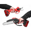Set AKU Elektrická Reťazová Píla 10 cm a Nožnice + 2x Batérie