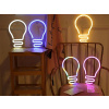 Světlo Neonová Grafika Žárovka Lampa