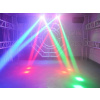 Otočný LED Pavúk Spider RGB Efekt DMX Beam Hlava Javiskový Reflektor 8x6W