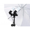 Dvojitá Double Objímka Držák Hlavice 2x Žárovky E27 na Stativ Fotodeštník