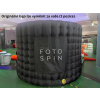Gumová Nafukovací Kruhová Zástěna RGB LED Osvětlení Kryt na Fotokoutek Photo Booth Průměr 3m 360 Enclosure