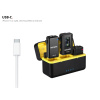 Neewer Bezdrátový Klopový Mikrofon s Nabíjecím Boxem 200m CM28, Potlačení Šumu, 4GB úložiště na 9hod Kompatibilní iPhone/Android/PC/DSLR