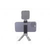 Kovový Držák Telefonu na Stativ Smart Phone Holder - 2x 1/4 závit Sáňky Cold Shoe