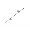 Žeriavové Rameno s Dvomi Uchopovacími Hlavami pre Statívy C-Stand Rameno 128cm s 1/4" alebo 3/8" Závitom