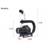 Grip Stabilizátor Držák na Kameru, Mikrofon, Světlo, Telefon, Dálková Spouť Smartphone Video Vlog Set Kit Live Stream