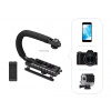 Grip Stabilizátor Držák na Kameru, Mikrofon, Světlo, Telefon, Dálková Spouť Smartphone Video Vlog Set Kit Live Stream