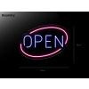 Neónový Nápis Neón LED Open Otvorené Prevádzkareň Večerka (Výrábame aj na Mieru)