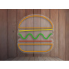 Neónový Nápis Neon LED Burger Bistro Reštaurácia Gastro (Vyrábame aj na Mieru)