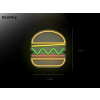 Neonový Nápis Neon LED Burger Bistro Restaurace Gastro (Vyrábíme i na Míru)