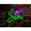 Neónový Nápis Neon LED Sushi Ázijská Reštaurácia Bistro Gastro (Vyrábame aj na Mieru)
