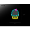 Neonový Nápis Neon LED Muffin Cupcake Dort Pekárna Cukrárna (Vyrábíme i na Míru)