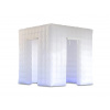 Světelná Gumová Nafukovací Krychle Stan Zástěna RGB LED Osvětlení Kryt na Fotokoutek Photo Booth Velikost 2,5x2,5m Enclosure