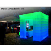 Světelná Gumová Nafukovací Krychle Stan Zástěna RGB LED Osvětlení Kryt na Fotokoutek Photo Booth Velikost 2,5x2,5m Enclosure