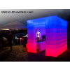 Světelná Gumová Nafukovací Krychle Stan Zástěna RGB LED Osvětlení Kryt na Fotokoutek Photo Booth Velikost 2,5x2,5m Enclosure