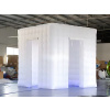 Světelná Gumová Nafukovací Krychle Stan Zástěna RGB LED Osvětlení Kryt na Fotokoutek Photo Booth Velikost 2,5x2,5m Enclosure