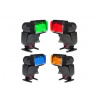 Univerzálna Sada 12 Farebných RGB Filtrov na Zábleskové Svetlá Plnofarebné Filtre pre Nikon, Canon, Godox, Rebel SLR