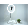 Prenosné LED Kruhové Svetlo Flat Lay na Stôl s Pevnou Polohovateľnou Základňou Skladacia Beauty Makeup Video + Držiak na Telefón 170cm