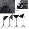 Foto Lampa Štúdio Softbox svetlo + statív + žiarovka 135W