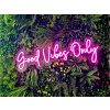 Mechový Obraz Stěna Neonové Logo Neon na Míru Reklama Nápis do Baru Restaurace Provozovny Moss Neon Sign (Výrábíme na Míru)