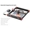 22W Output Power AlgoLaser AlphaMK2 Wifi Laser CNC Gravírka Laserový Gravírovací Stroj S Vlastným Software a Displejom Ploter Gravíruje (aj reže) Kovy