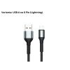 Nabíjecí a Datový Kabel pro Přenos Dat 3A Fast Charging Nylon Výběr Variant (Varianta USB-A na USB-C)
