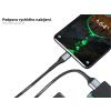 Nabíjecí a Datový Kabel pro Přenos Dat 3A Fast Charging Nylon Výběr Variant (Varianta USB-A na USB-C)