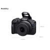 Digitální Fotoaparát Bezzrcadlovka s Displejem Canon EOS R100+ RF-S 18-45mm f/4.5-6.3 IS STM s Vestavěným Bleskem a Funkci Detekce Tváři