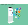 Reklamní Digitální Banner Obrazovka Smart Dotykový Displej Android Dotykový Digiposter Infokiosek Totem Bílý Výběr Variant (Velikost 43")