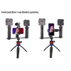 Robustní Flexibilní Dvouruční Multifunkční Gimbal Cage Stabilizátor Video Rig Klec Vlog s 1/4 Závity a Madly