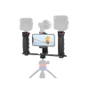 Robustní Flexibilní Dvouruční Multifunkční Gimbal Cage Stabilizátor Video Rig Klec Vlog s 1/4 Závity a Madly