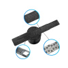 Multifunkční 3D LED Holografický Projektor s Baterií a Vysokým Rozlišením Hologram s Ochranným Obalem 20cm Holofan Reklamní Poutač Ventilátor HD