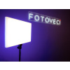 Profesionální Vlog Foto Bi LED Světlo Panel 46cm + Stativ + Ovladač 3000lm