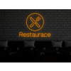 Neonový Nápis Neon LED Restaurace (Vyrábíme i na Míru) (Varianta Žádná)