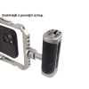 Hliníkový Dvouruční Gimbal Cage Stabilizátor Video Rig Klec na Telefon s Cold Shoe a Madly