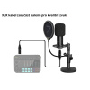 7Ryms AX100D Štúdiový Kondenzátorový Mikrofón pre Podcast Stream Gaming Real Time Monitoring XLR Output