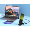 7Ryms AT10 Stolní Kondenzátorový Mikrofon RGB pro Podcast Stream Nahrávání Monitoring USB-C Output