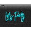 Neonový LED Nápis Neon Let's Party (Vyrábíme i na Míru)