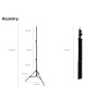 Robustní Vysokopevnostní Stativ Tripod pro Světla Softbox Deštník s 1/4" Šroubem 210cm