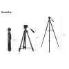 Statív Tripod Panoramatická Fluidná Hlava s Madlom 174cm, 4kg