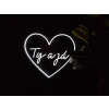 Neony na Míru Neonový Svatební Nápis Dekorace Svatba LED Výběr Variant (Velikost LOVE 60x48 cm )