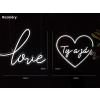 Neony na Míru Neonový Svatební Nápis Dekorace Svatba LED Výběr Variant (Velikost LOVE 60x48 cm )