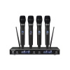Profesionální Mikrofonní Set 4kanálový Bezdrátový Mikrofon Podcast Event Přednášky Stage, 60m