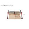 Twotrees H40 CNC Fréza + Laserová Gravírka Laserový Frézovací Gravírovací Plotr 500W, 100 x 100cm Výběr Variant (Varianta 500W Frézka)