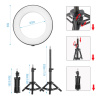 16 Cm Priemer 6" Kruhové Foto Svetlo Selfie Light Video + Statív 45 Cm