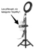 16 Cm Průměr 6" Kruhové Foto Světlo Selfie Light Video + Stativ 45 Cm