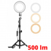 16 Cm Priemer 6" Kruhové Foto Svetlo Selfie Light Video + Statív 45 Cm