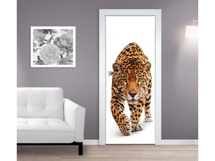 Samolepící fototapeta na dveře Jaguár